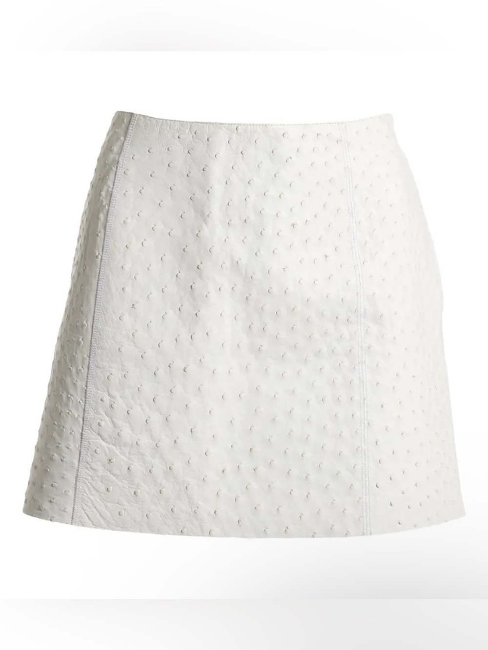 Vintage Liz Claiborne White Pom-Pom Textured Pencil Skirt